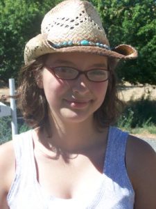 photo of Briana, our new Wrangler In Training for summer of 2016.